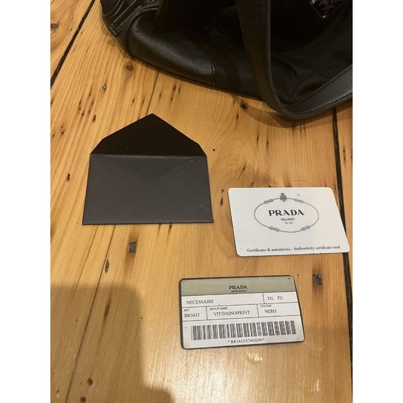 PRADA Necessaire VIT/DAINO PRINT Shoulder Bag Purse With Authentication - Picture 6 of 8